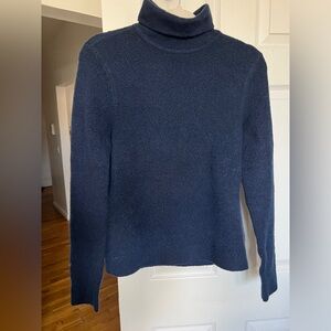 Abercrombie & Fitch Navy Turtleneck Crew Sweater